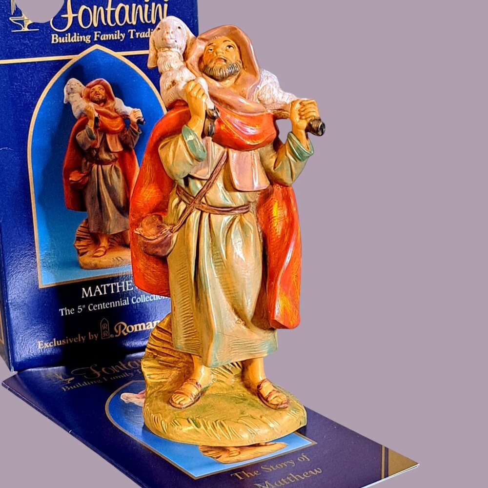 Fontanini Matthew 5 Inch Scale Figurine W/ Box And Story Of Matthew Pamphlet